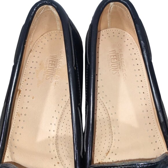 G.H. Bass & Co. Weejuns Tassel Loafers Black Leather Men’s Size 10 D - Picture 3 of 15